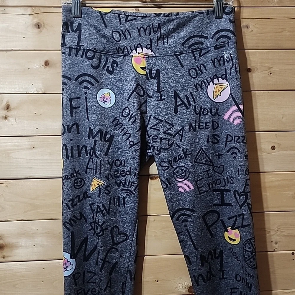 Justice Girls Leghings Size 18 Emojis